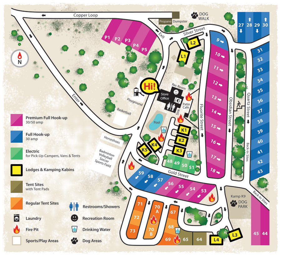 Campground Site Map