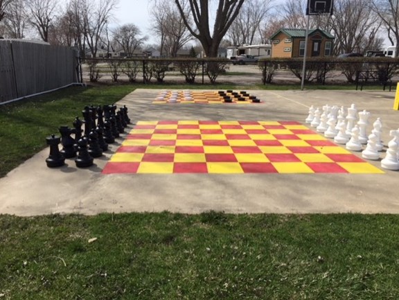 Life-Sized Chess and Checkers