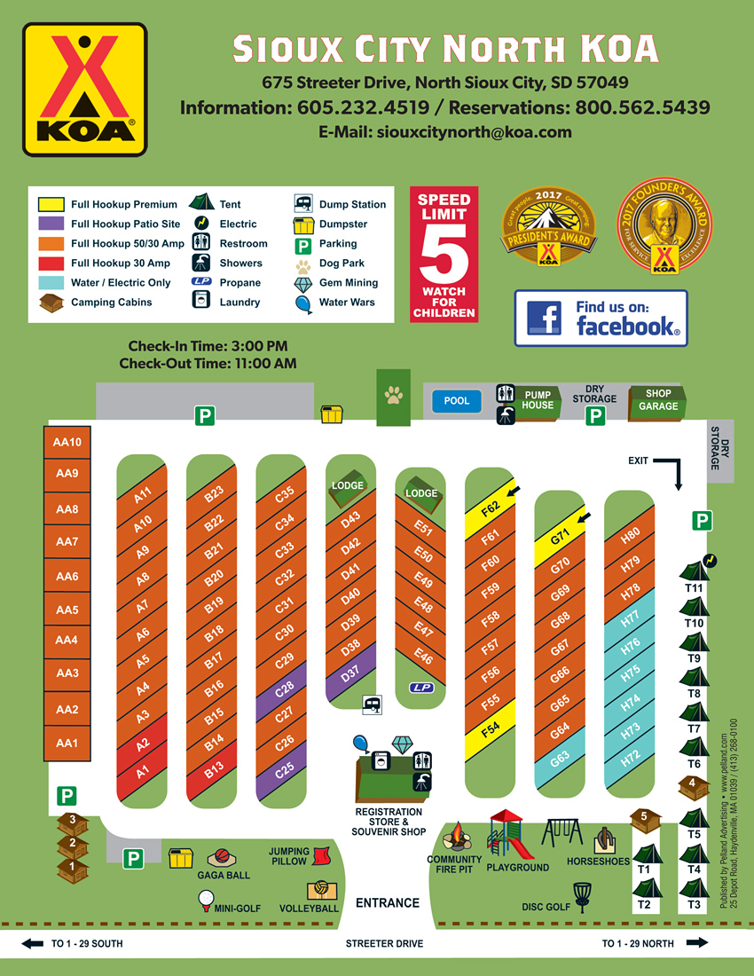 North Sioux City, South Dakota Campground Sioux City North KOA