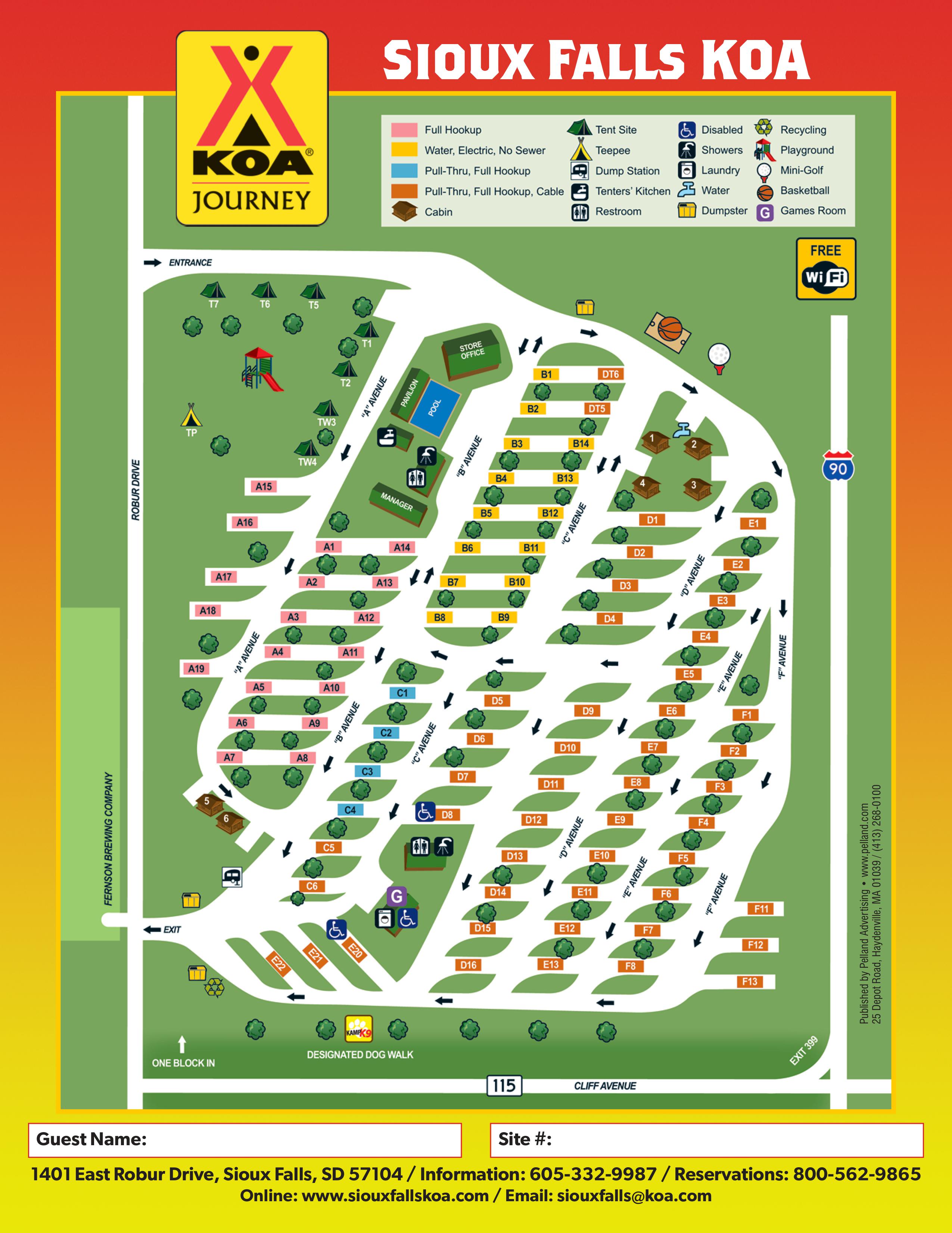 Campground Site Map