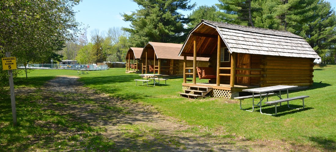 Camping Cabins near pool
