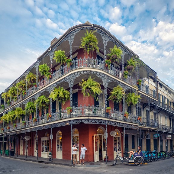 The French Quarter of New Orleans