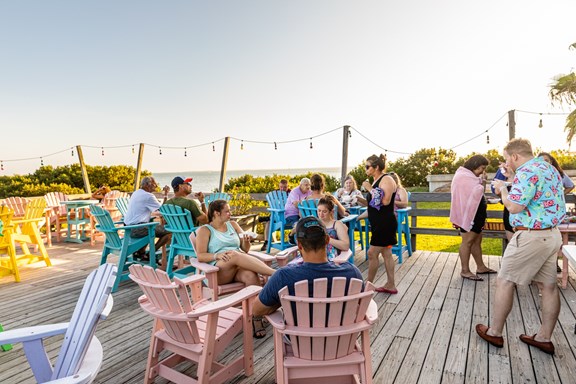 Our Bayside Sunset Deck, Where It's Always Happy Hour