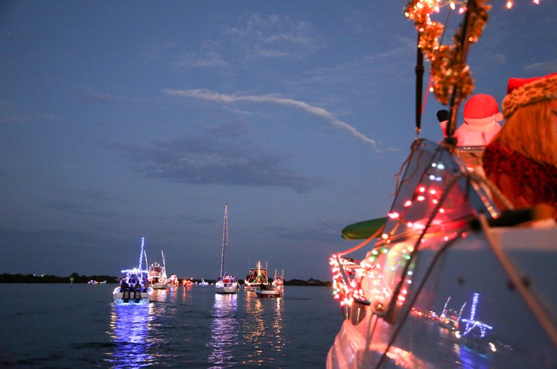 Christmas Lighted Boat Parade, December Event at the South Padre