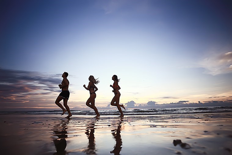 Sand Crab Night Time Run Photo