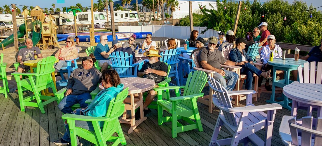 Sunset Deck, perfect for celebrating and for live music