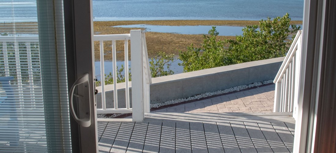 The bay is right there when you choose a Waterfront Cabin