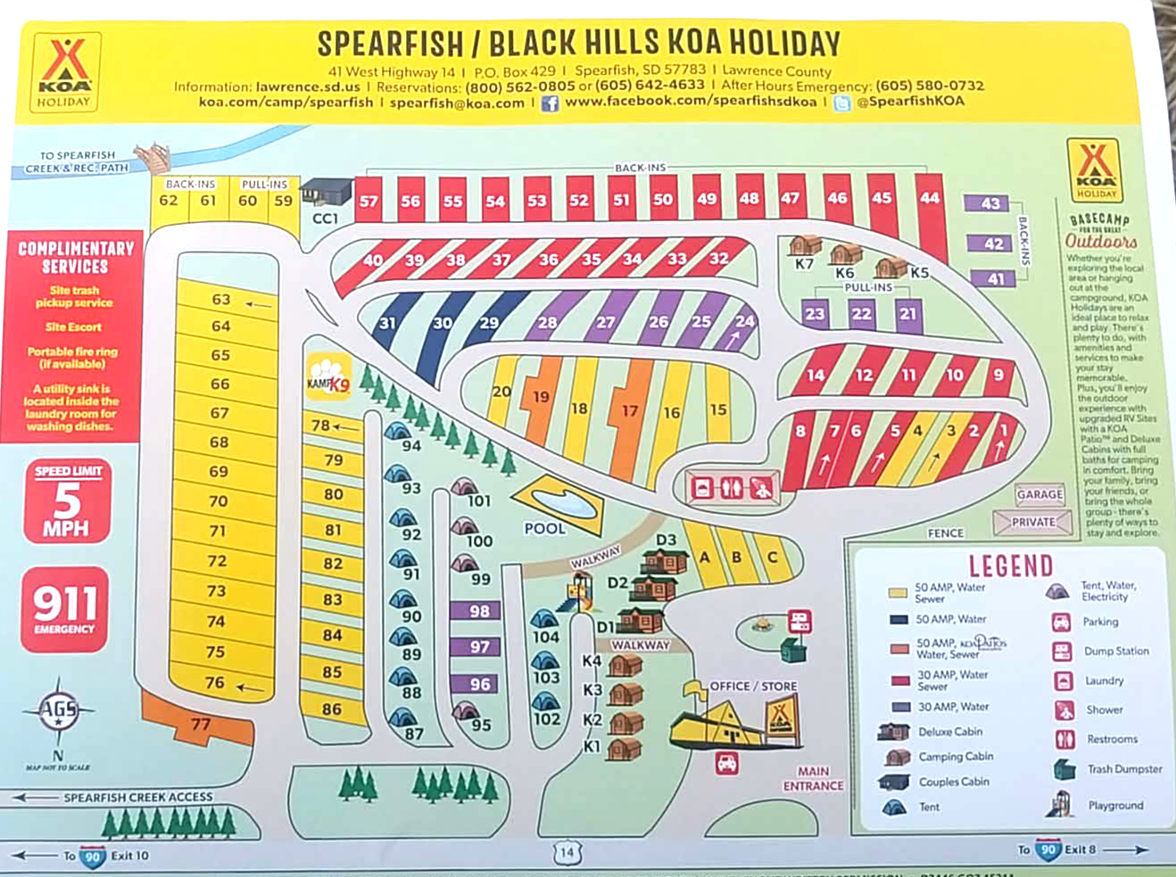 Campground Site Map