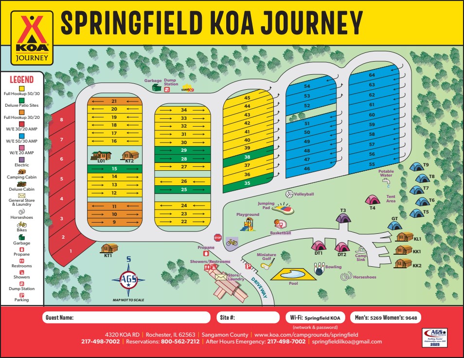 Campground Site Map
