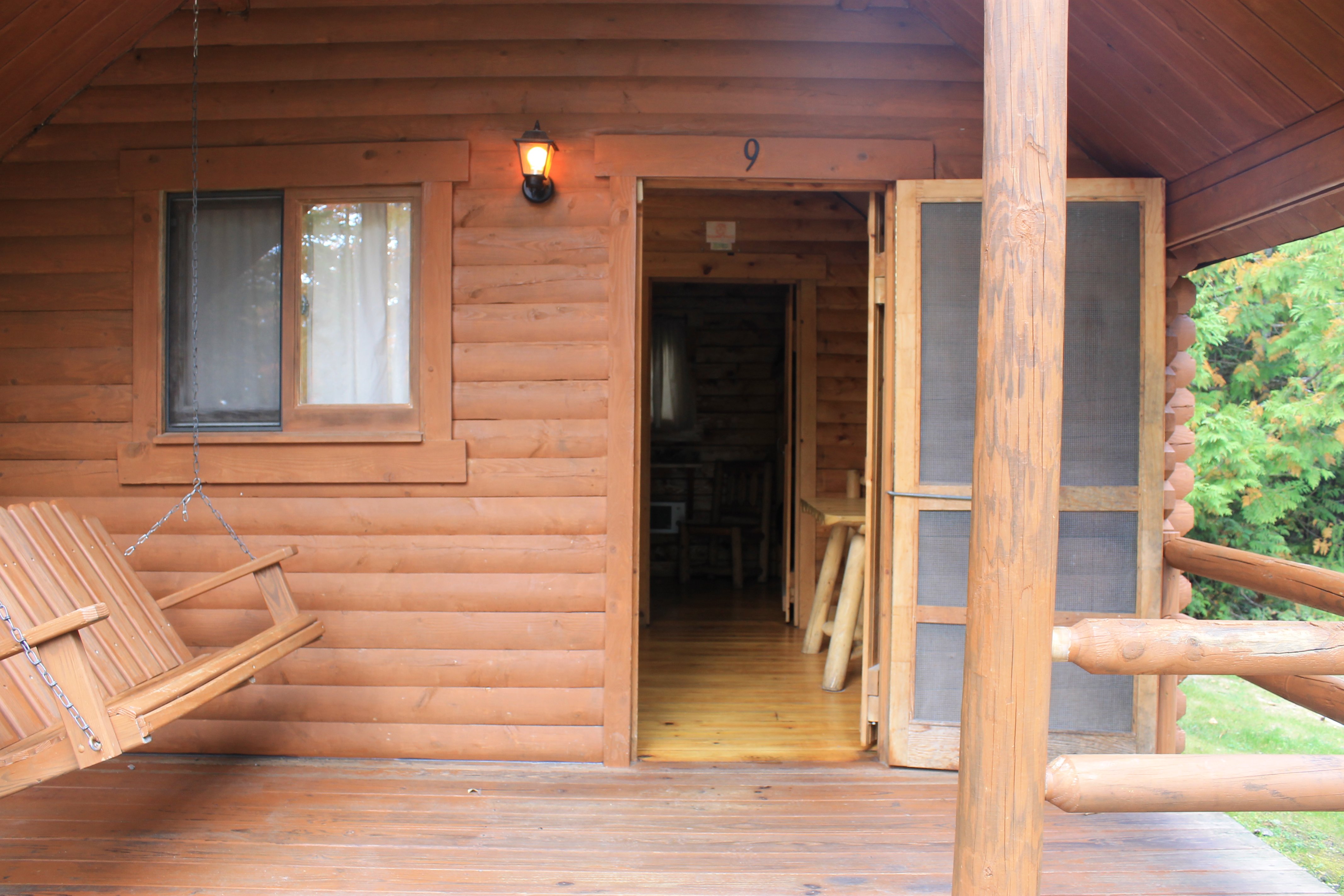 2 room wooded front porch