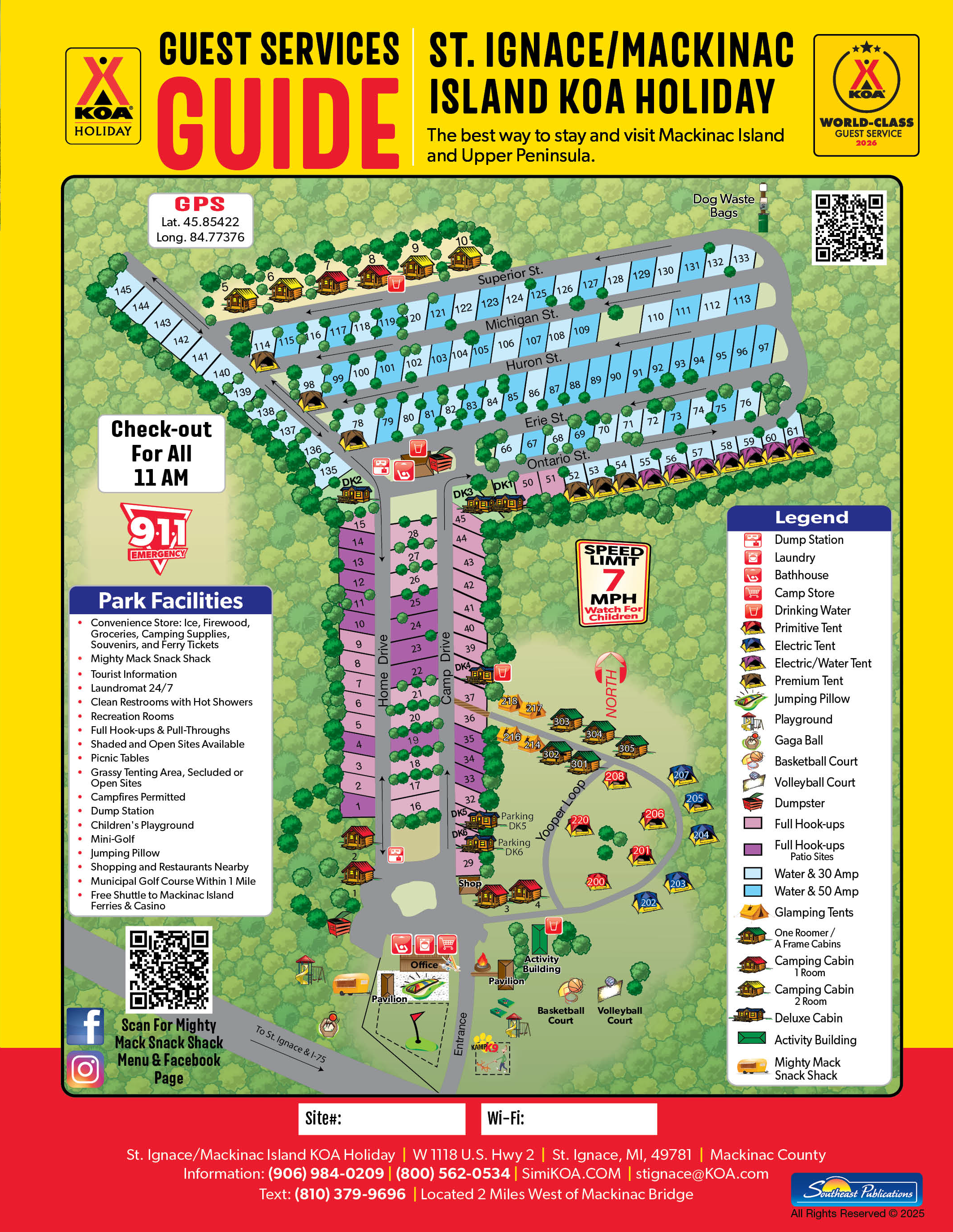 Campground Site Map