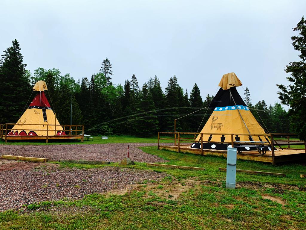 Teepee No Bathroom Pictures St Ignace Mackinac Island Koa