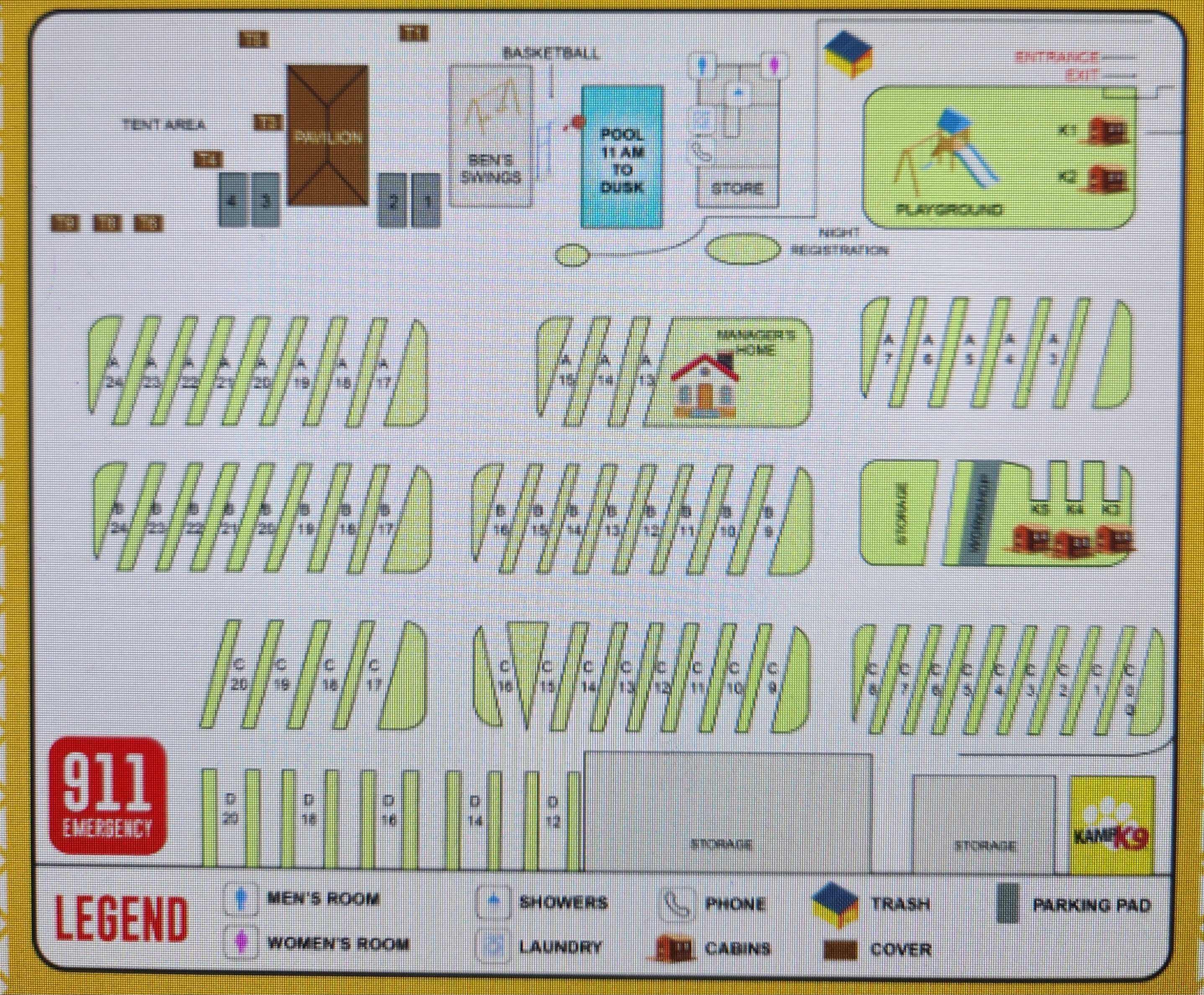 Campground Site Map