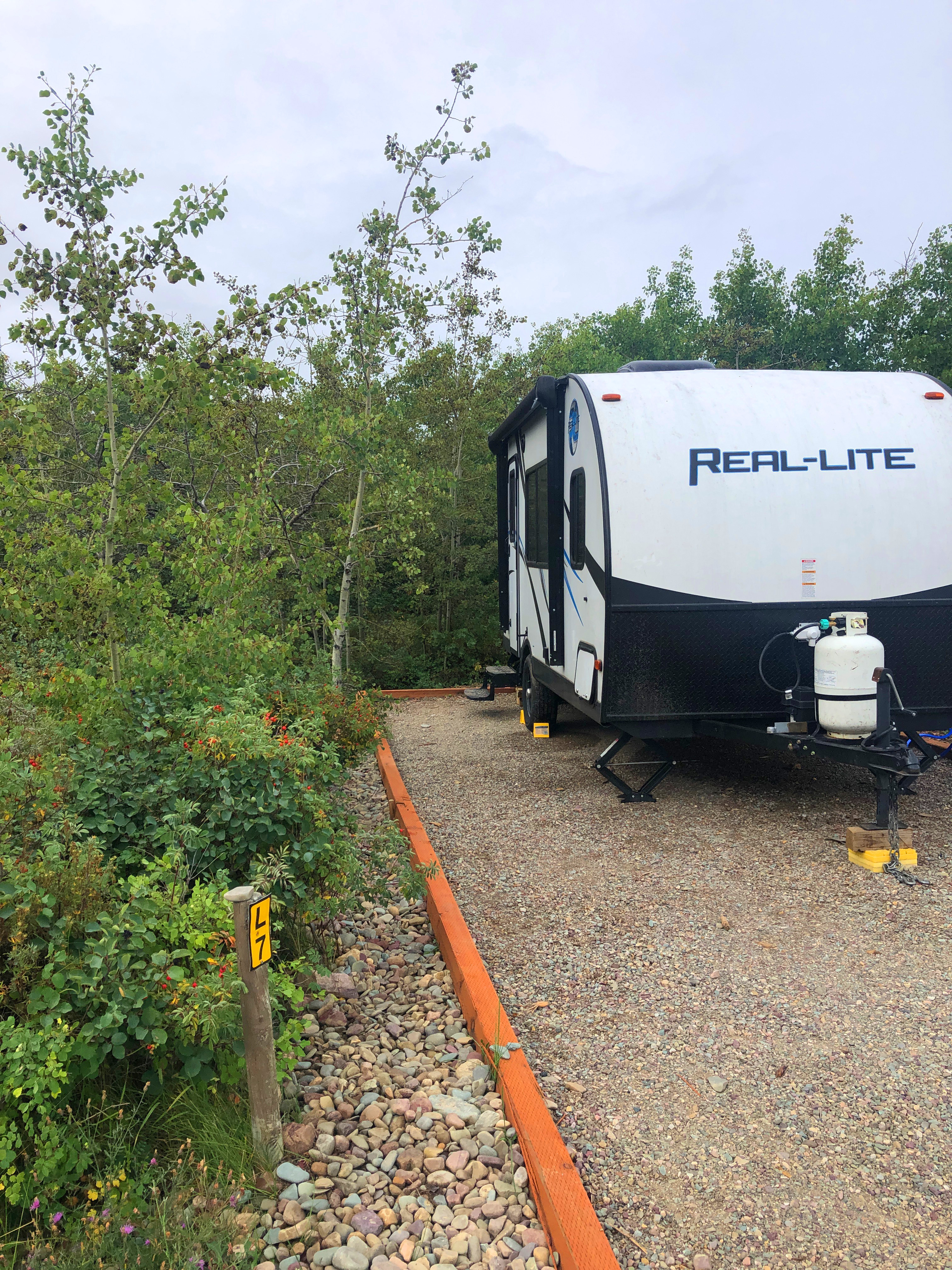 back in water/electric sites with great views ideal for small RV setups