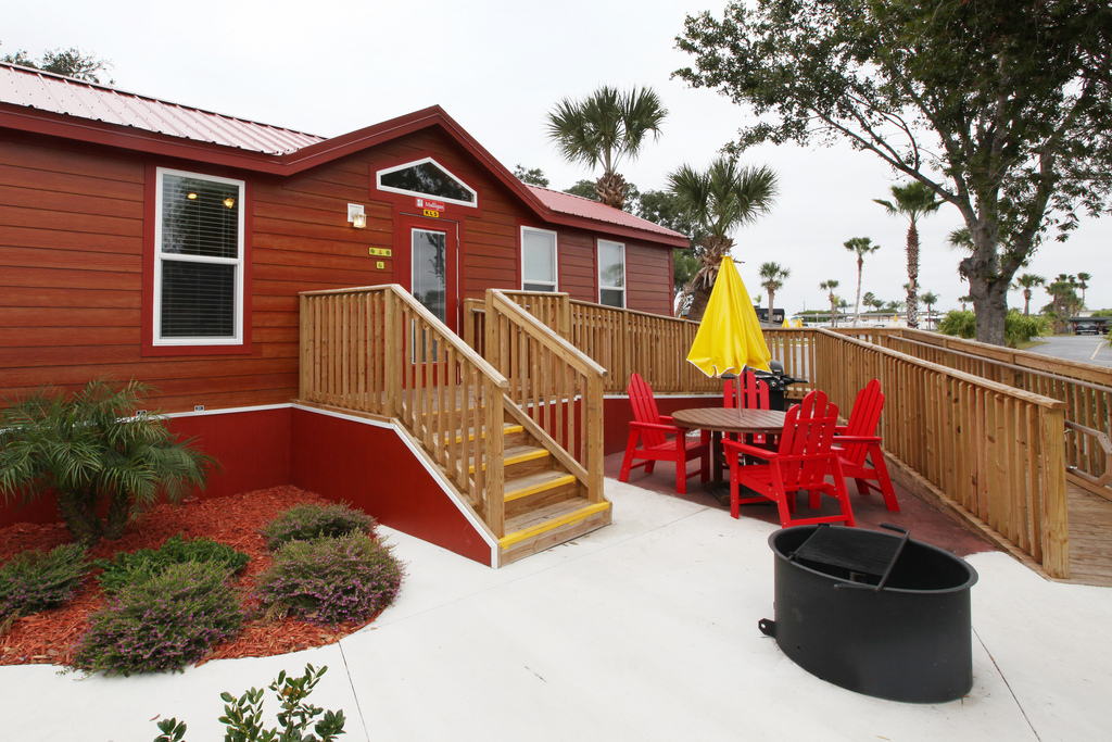 This cabin is wheelchair friendly.  It's also got 2 separate queen bedrooms, perfect for couples traveling together.