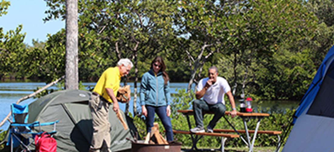 Campers love St Petersburg KOA tent sites