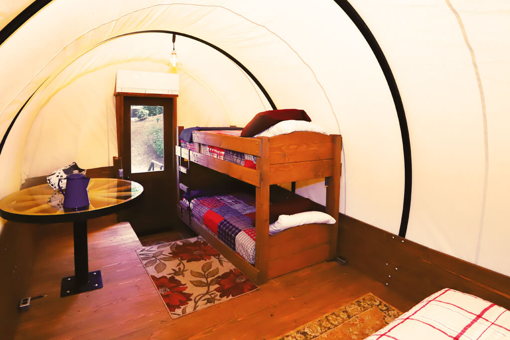 covered wagon bunk bed