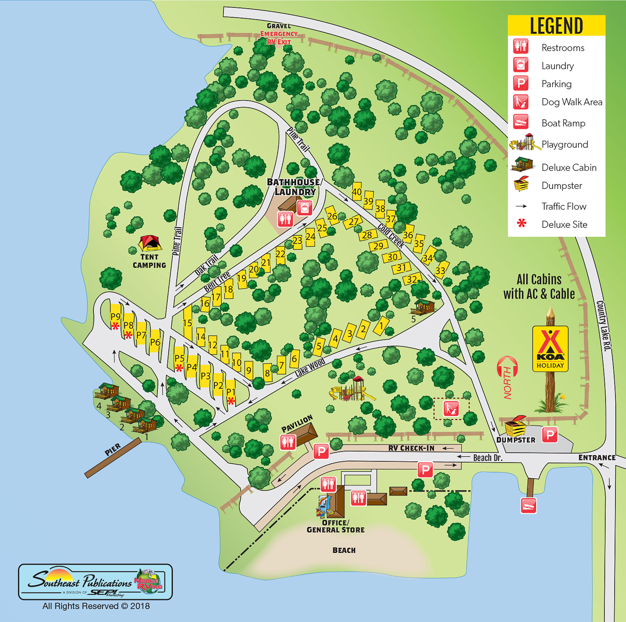 Campground Site Map