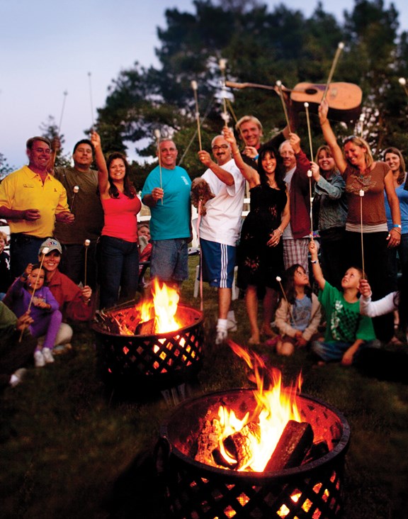 Good friends, great fun, a camp fire and s'mores = GREAT camping!