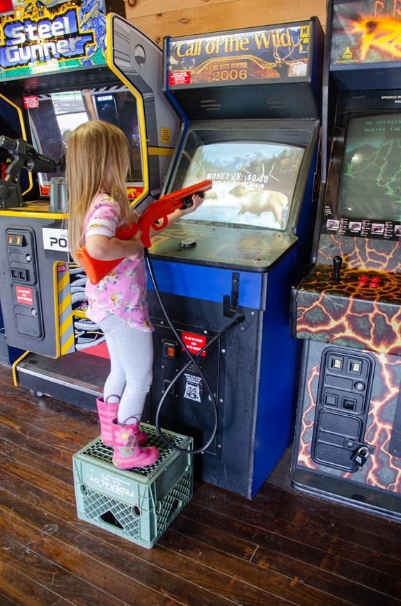 Kids of all ages will love playing games in our arcade