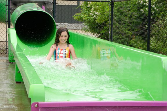 Take a ride on our waterslide