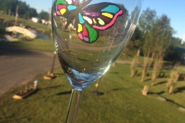 Wine Glass Painting - Wine and Cheese Event Photo