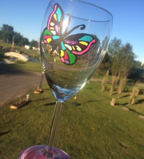 Wine Glass Painting - Wine and Cheese Event Photo