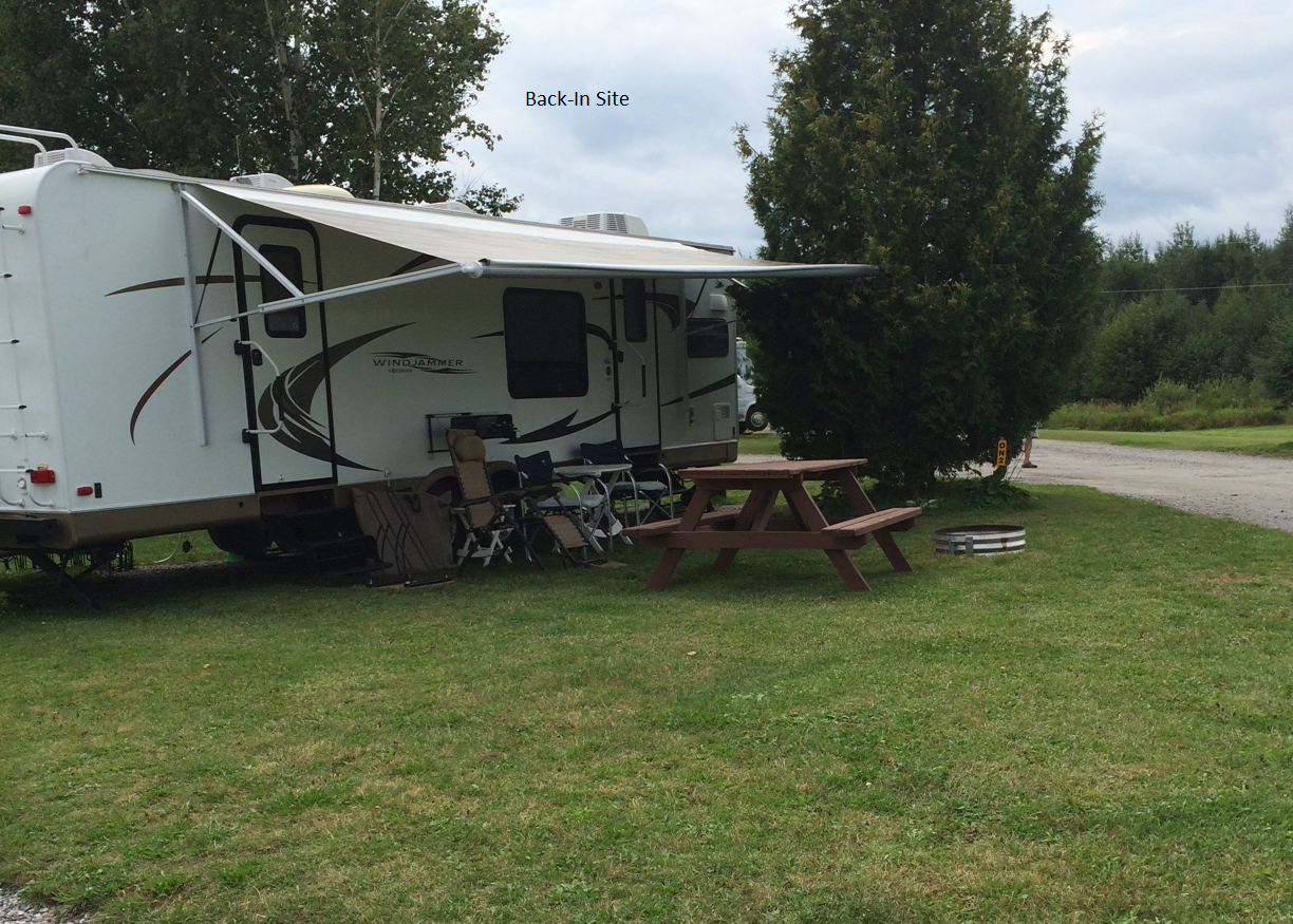 RV Camping Individual Sites at Sturgeon Falls KOA