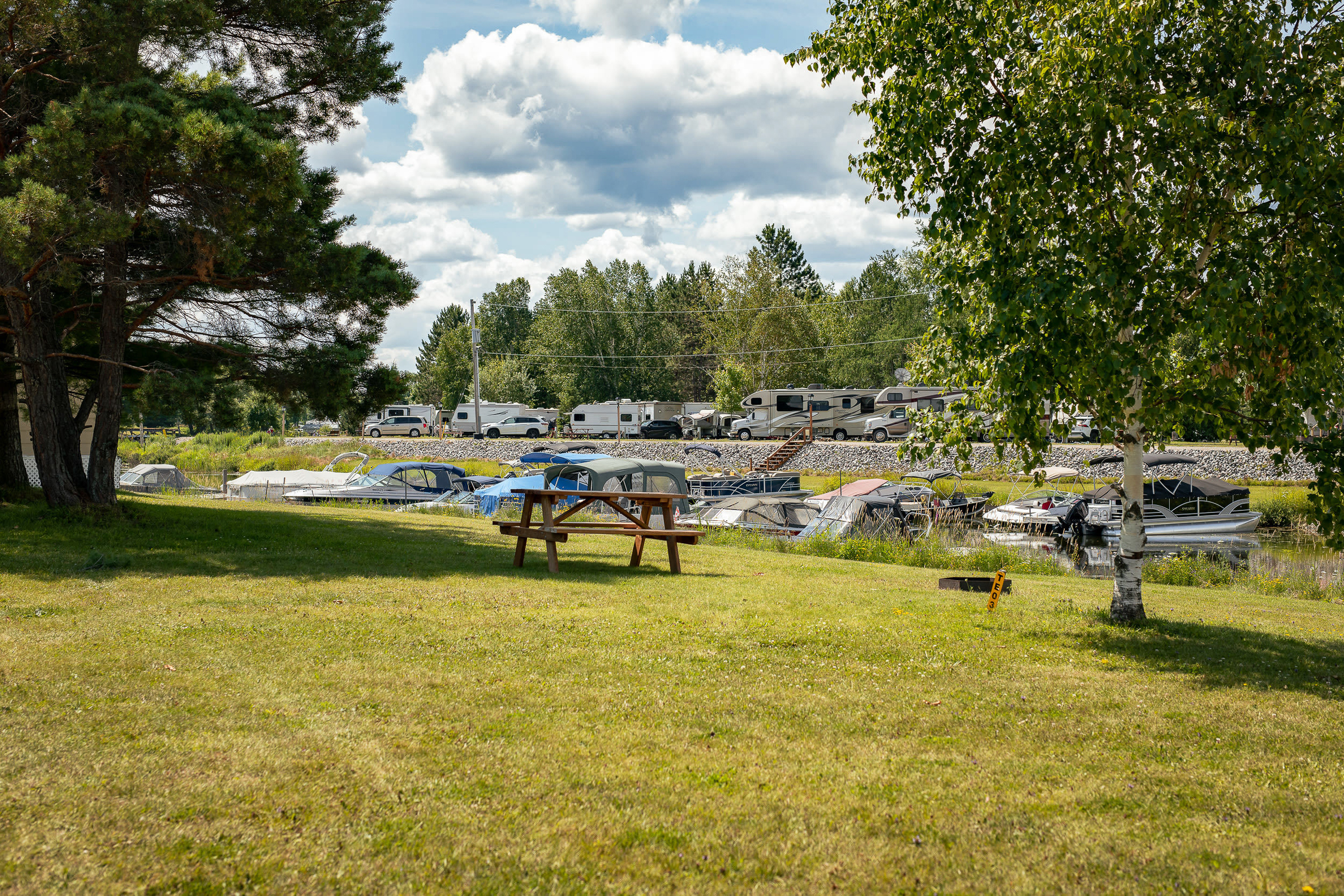Tent Camping Individual Sites at Sturgeon Falls KOA