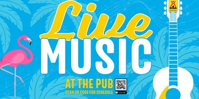 Live Music at the Pub - Monthly Schedule