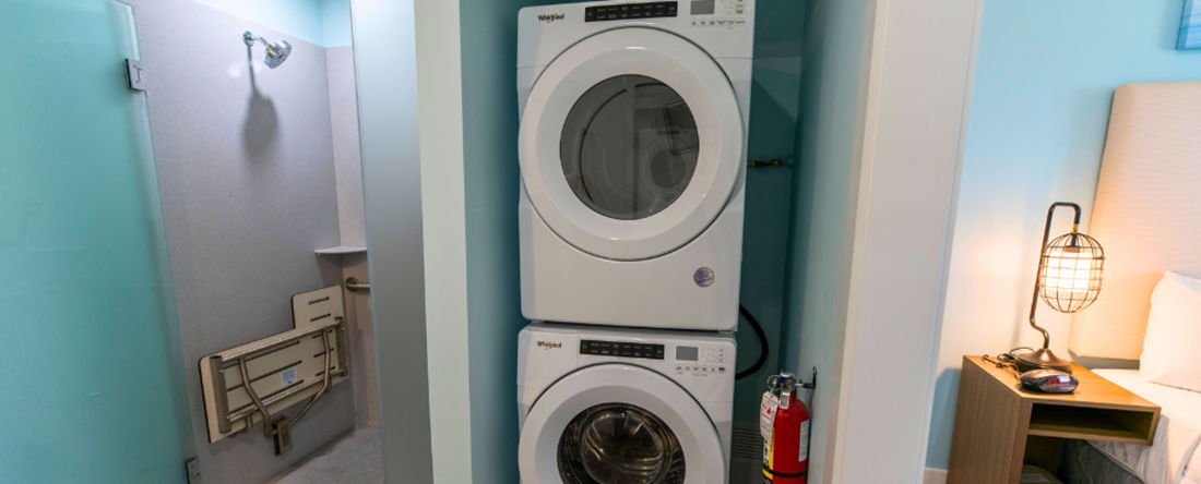 Washer & Dryer - accessible unit