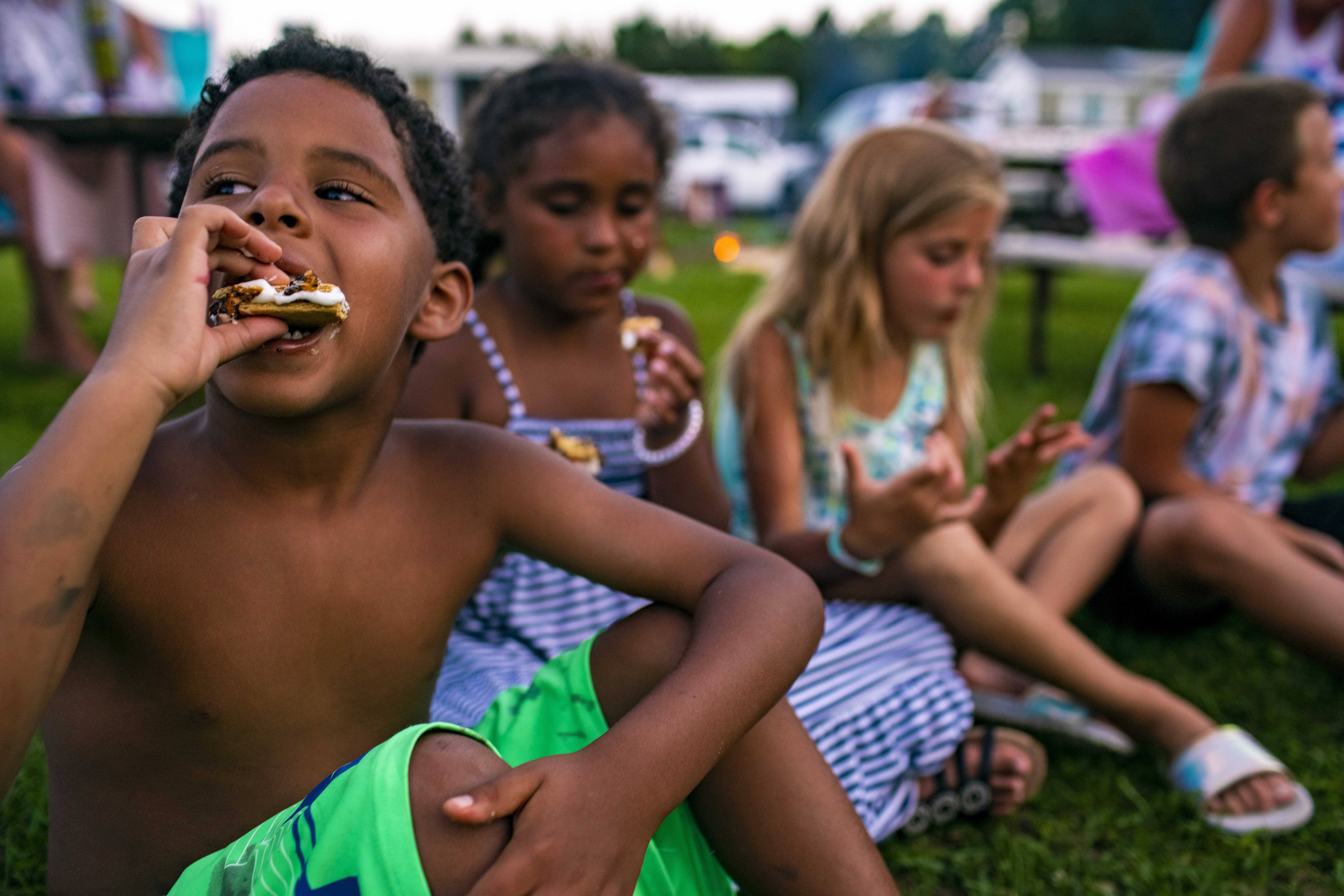 S'mores Camping Weekend Photo