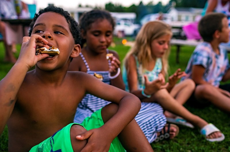 S'mores Camping Weekend Photo