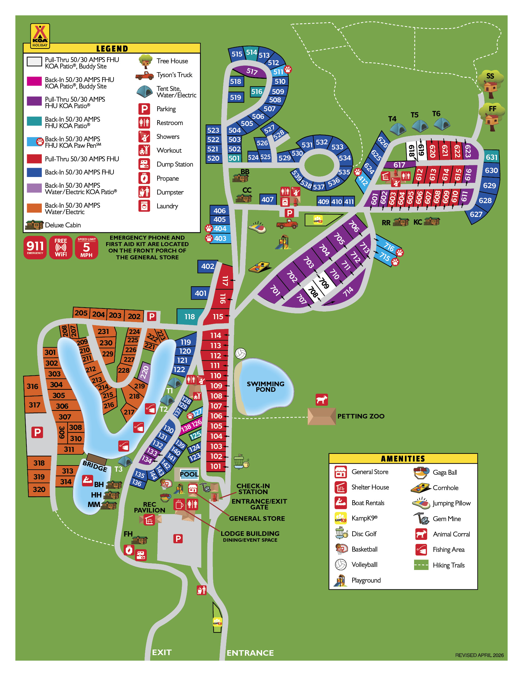 Campground Site Map