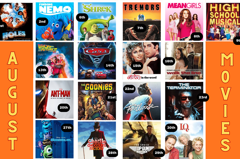 August Movies Photo