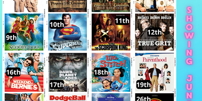 Movies on the Big Screen June