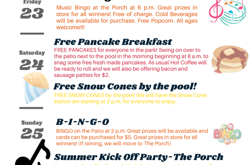 Memorial Weekend Forecast of Events Photo