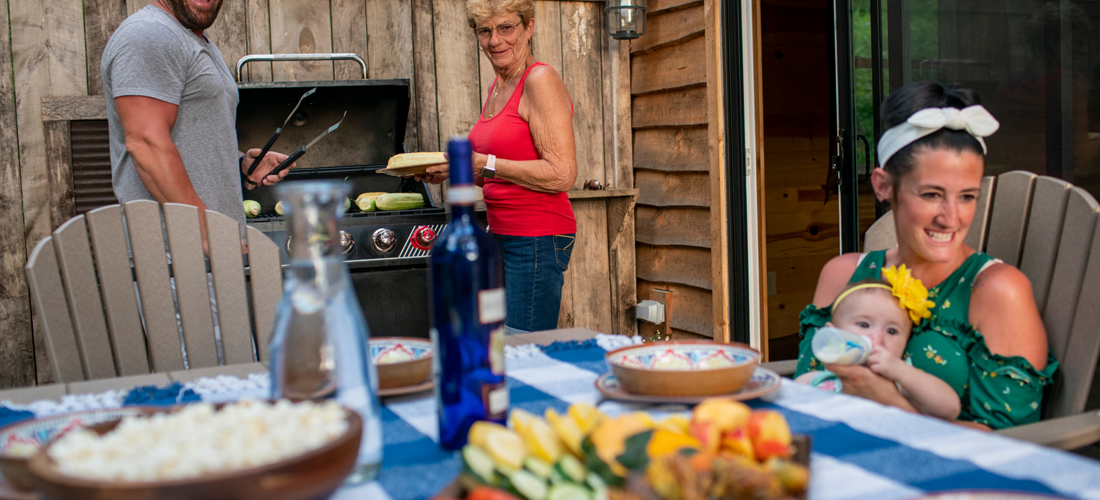 Vacation Rental Cookout on Deck