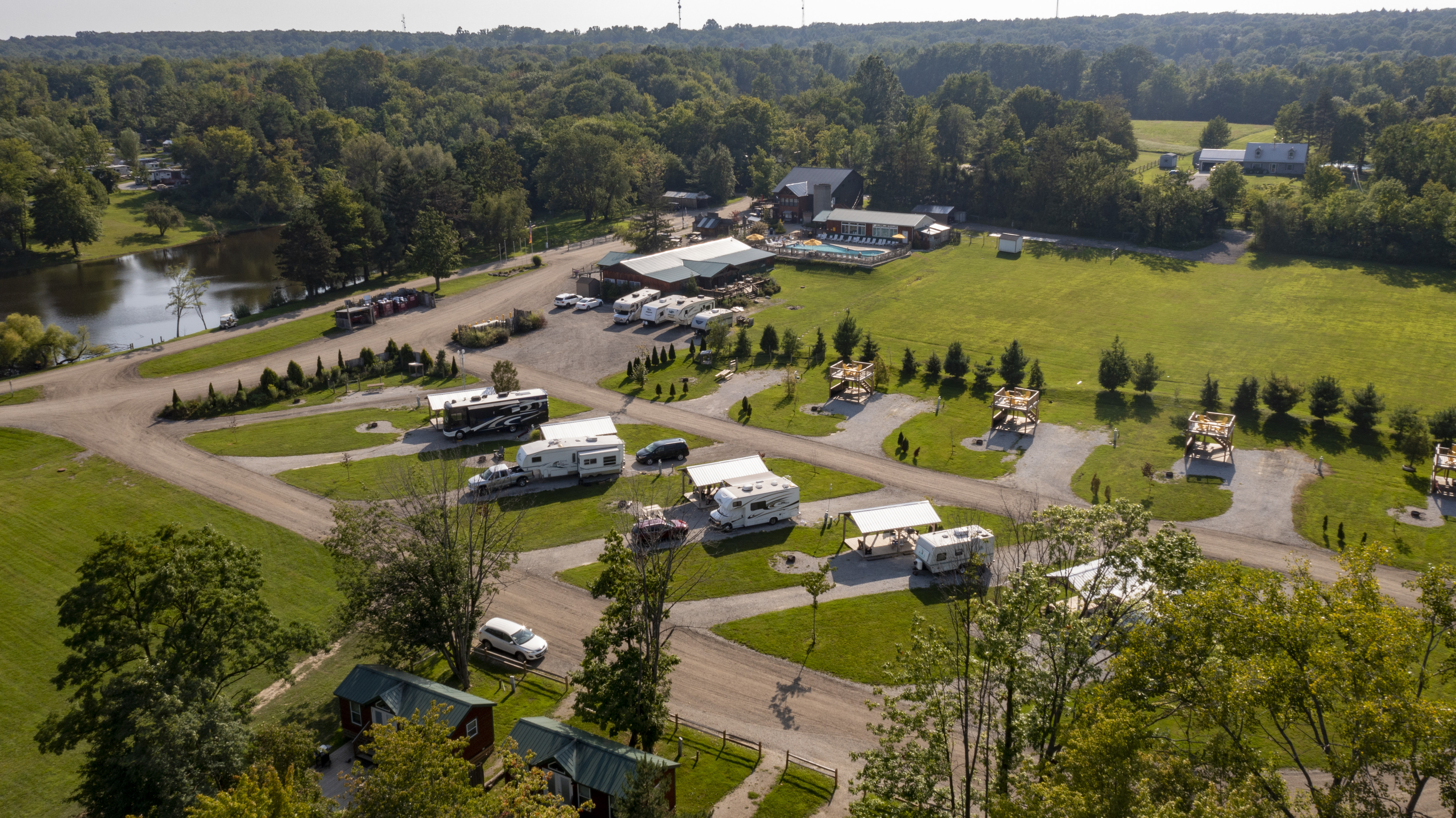 Thompson, Ohio Lodging | Thompson / Grand River Valley KOA Holiday - Main photo