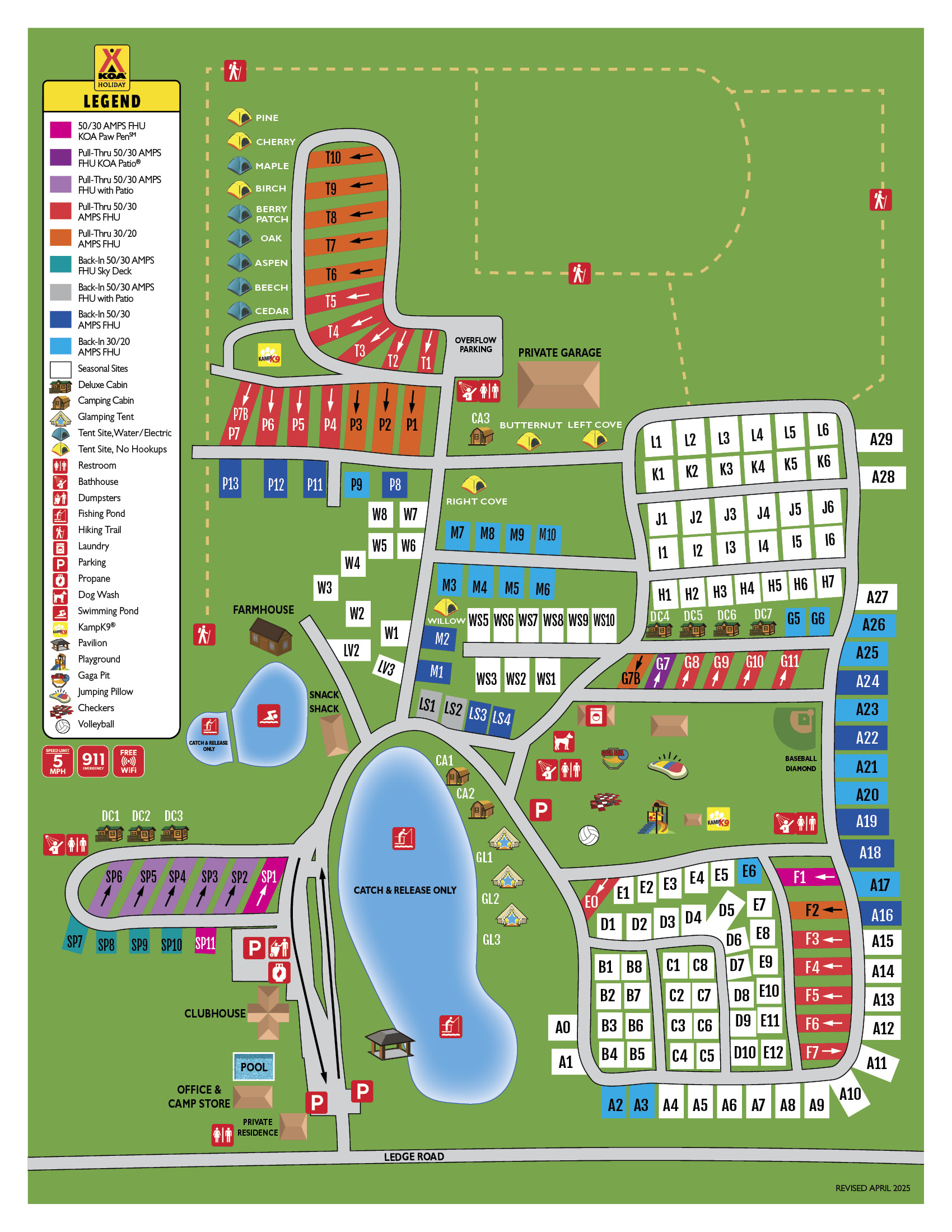 Campground Site Map