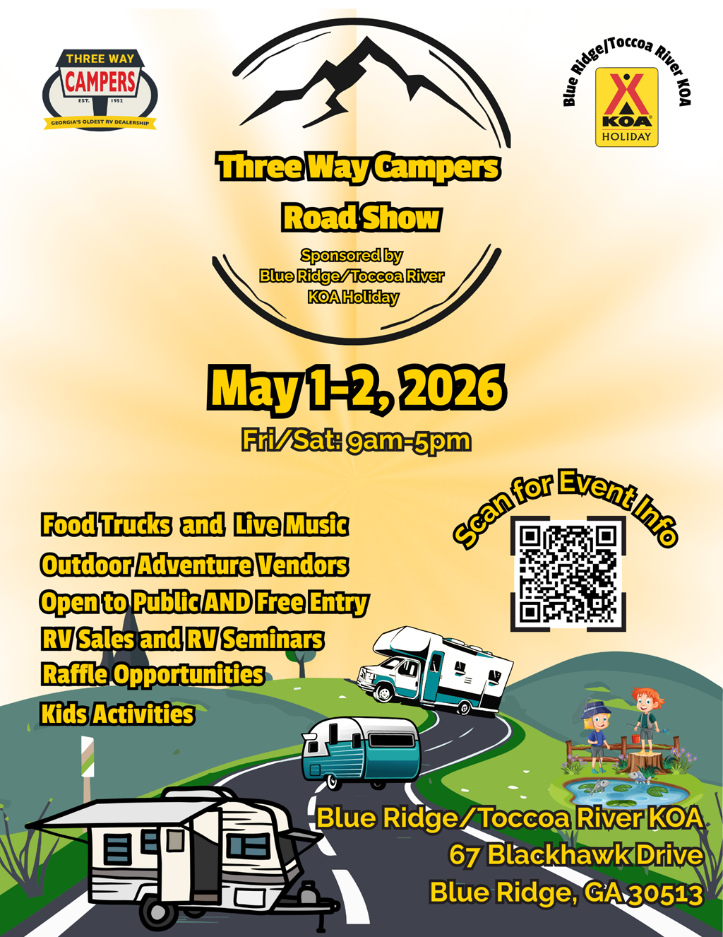 2nd Annual Three Way Campers Road Show