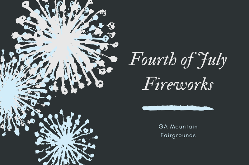 July 4th Fireworks GA Mountain Fairgrounds Event at the Blue Ridge