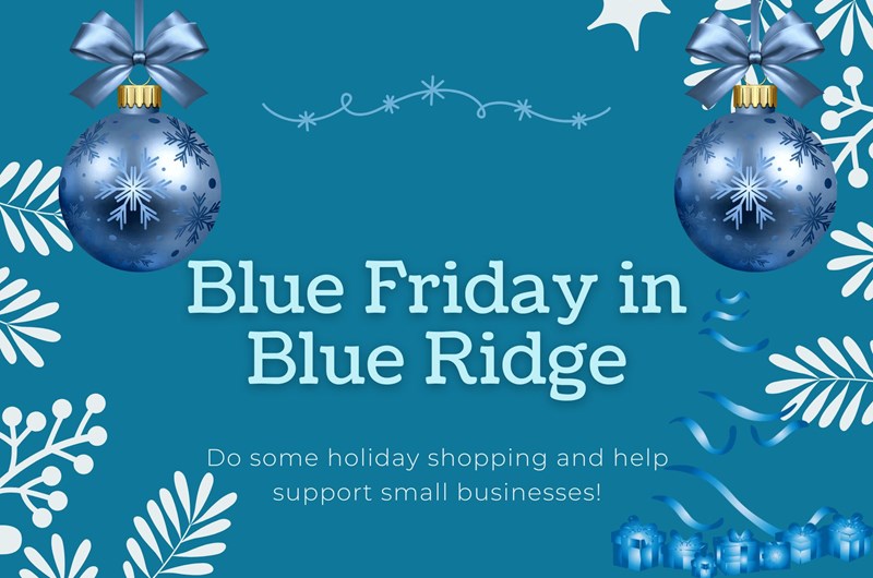 Blue Friday in Downtown Blue Ridge Photo