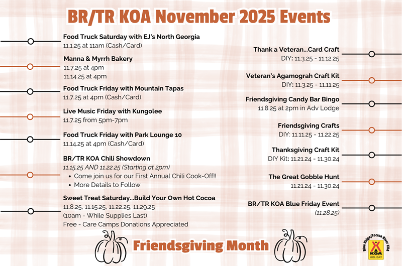 Friends. Food. Campfires. November = Friendsgiving Month! Photo