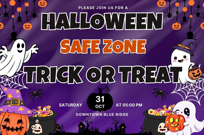 Halloween Safe Zone Trick or Treat ~ Blue Ridge Photo
