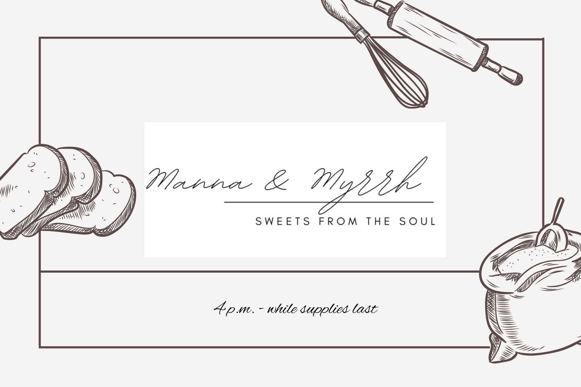Manna & Myrrh Bakery Pop-Up Shop Photo