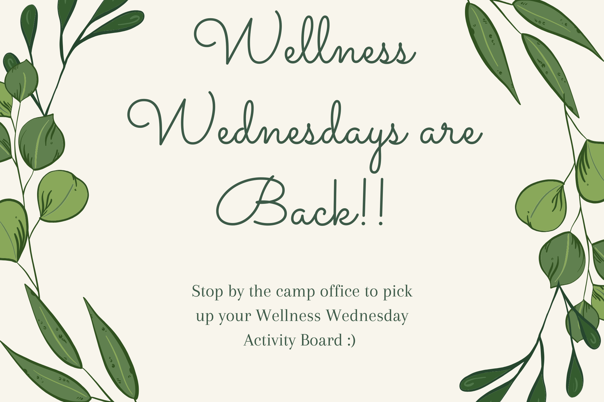 Wellness Wednesdays! Photo