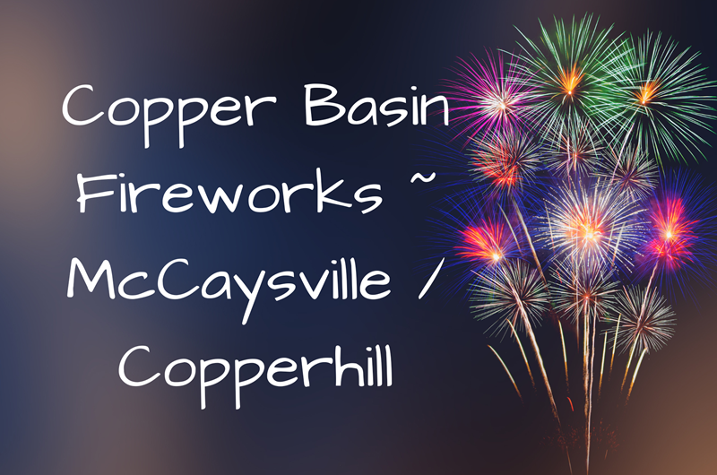 Copper Basin Fireworks Event at the Blue Ridge / Toccoa River KOA