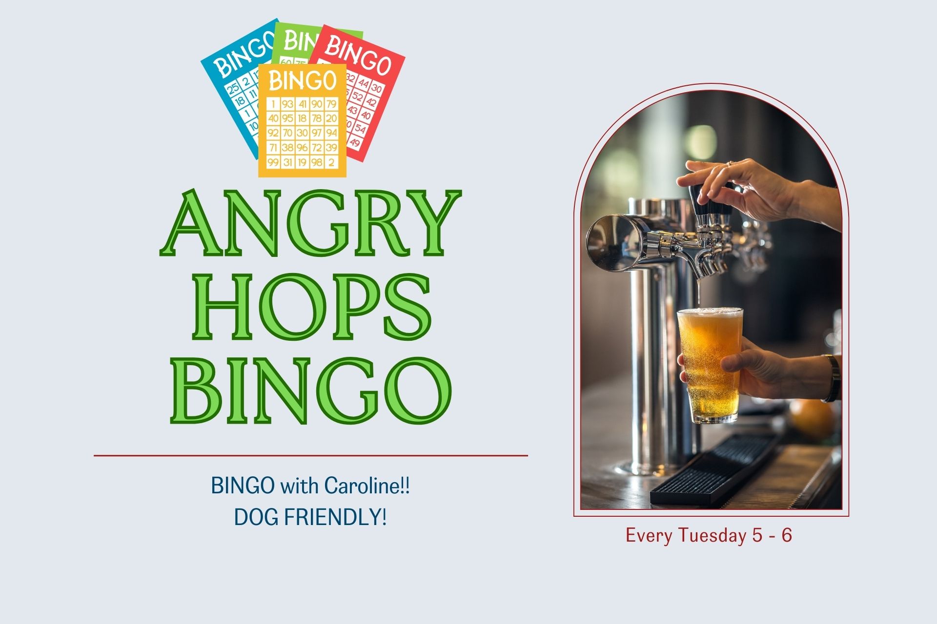 Angry Hops Bingo ~ Every Tuesday! Photo