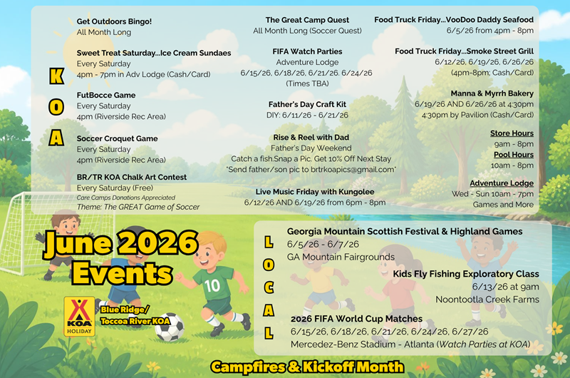 June Events at the BR/TR KOA Photo